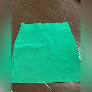 WOW Couture Vibrant Green Pencil Mini Skirt